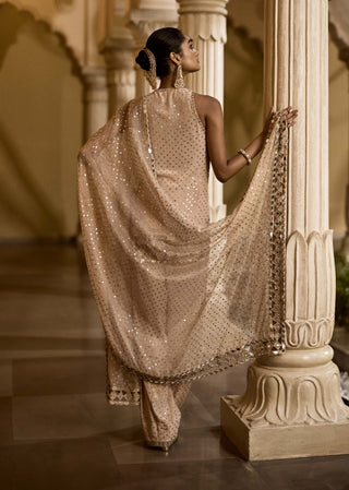 Ash pink kurta salwar set
