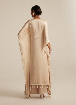 Light beige kaftaan set