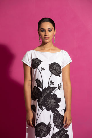 Saksham & Neharicka-Daffodils Black White Dress-INDIASPOPUP.COM