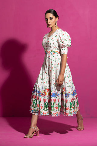 Saksham & Neharicka-Multicolor Champa Dress-INDIASPOPUP.COM