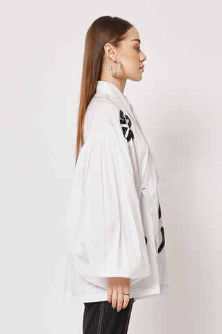 Two Point Two-White Tombo Shirt-INDIASPOPUP.COM