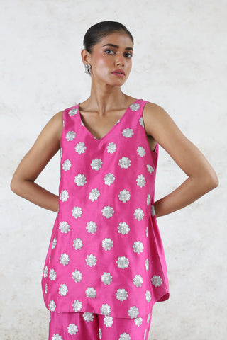 Phulia hot pink tunic and pants