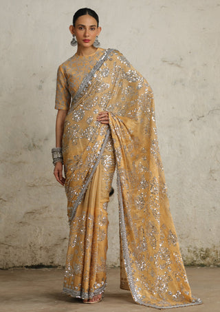 Rajkumari gold sari and blouse