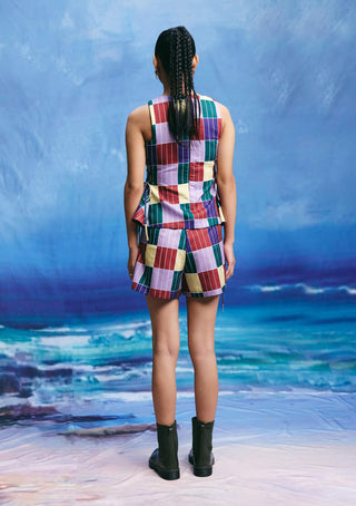 Echo multicolor top and shorts