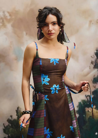Noova linen midi dress