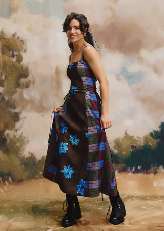 Noova linen midi dress