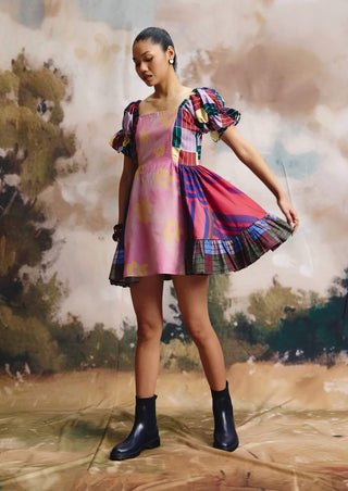 Bud cotton-linen mini dress