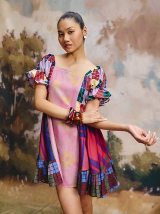 Bud cotton-linen mini dress