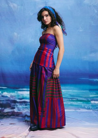 River muse strapless corset and skirt