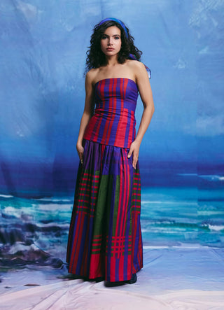 River muse strapless corset and skirt