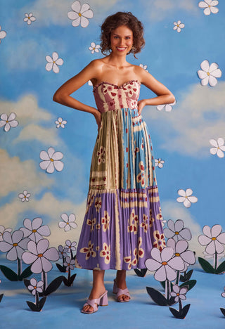 Whimsical Wonder Midi Dress by Payal And Zinal, available on Indiaspopup.com