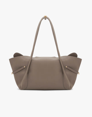 Light taupe boss tote
