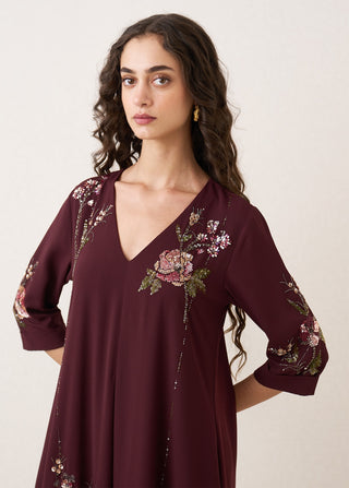 Rosethorn draped tunic with pants