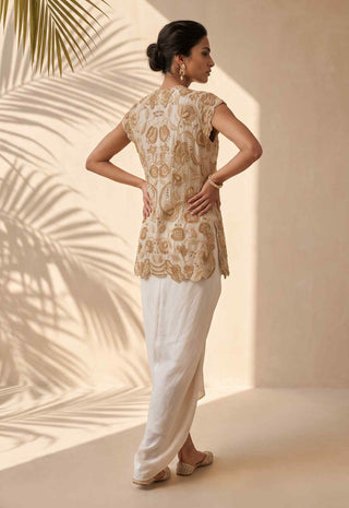 Theodora ivory jacket and skirt