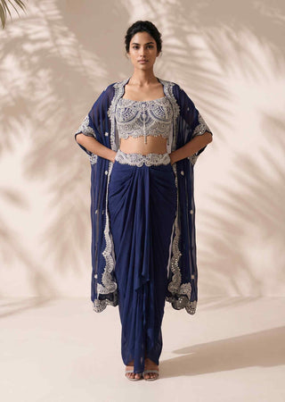 Seraphina blue cape set