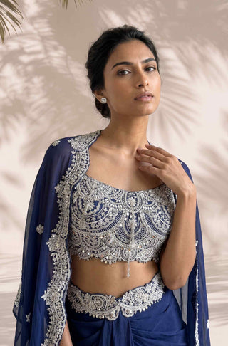 Seraphina blue cape set