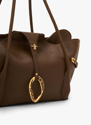 Mocha brown boss tote