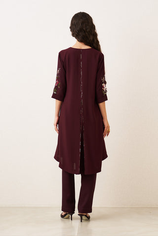 Rosethorn draped tunic with pants