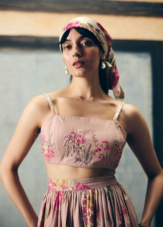 Chalk alina skirt with bustier