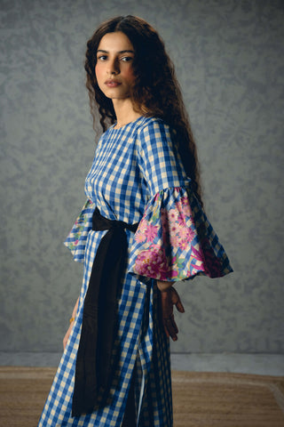 Blue yutori dress