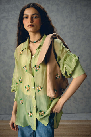 Pista green romy shirt