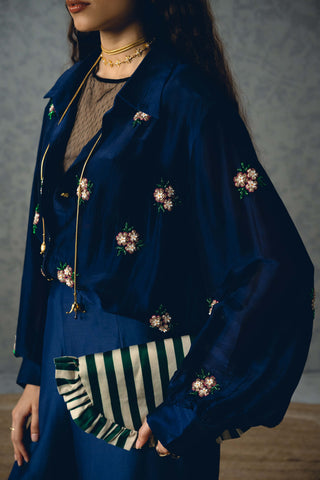 Blue taksu shirt with pants