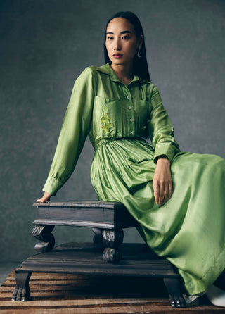 Green elina dress