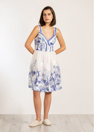 Blue zen sundress