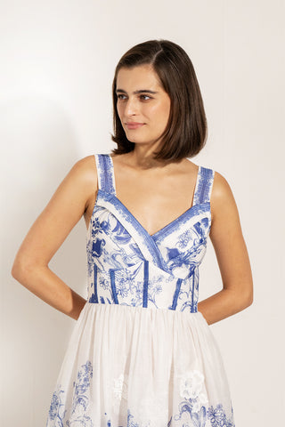 Blue zen sundress