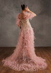 Pink embellished vega dress