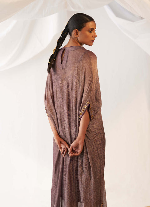 Sansa purple tissue kaftan