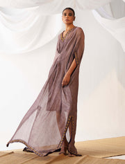 Sansa purple tissue kaftan