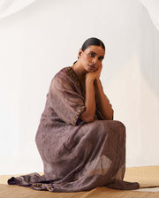 Sansa purple tissue kaftan