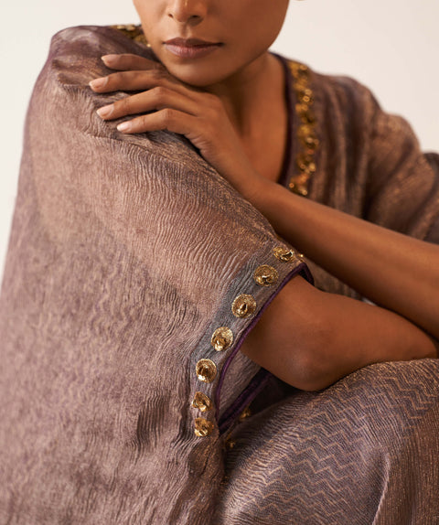 Sansa purple tissue kaftan