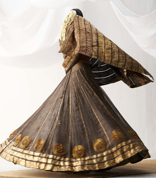 Itrh-Khumari Black Lehenga Set-INDIASPOPUP.COM