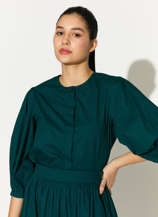 Teal green shirt