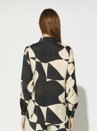 Black and white abstract shirt
