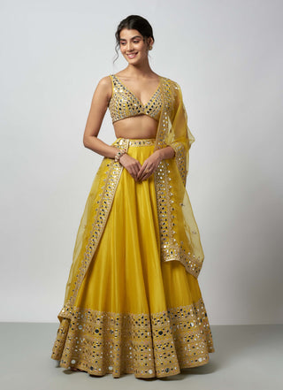 Kangana Yellow Lehenga Set by Gopi Vaid available on Indiaspopup