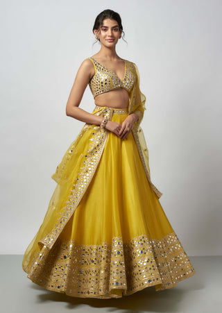 Kangana Yellow Lehenga Set by Gopi Vaid available on Indiaspopup