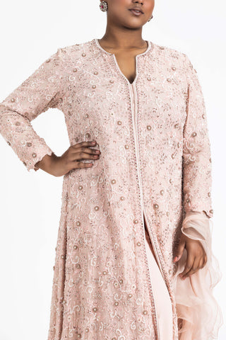 Nitika Gujral-Blush Pink Jacket And Sharara Set-INDIASPOPUP.COM