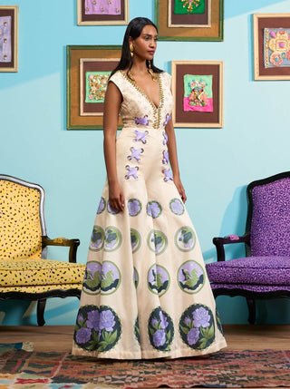Ivory cosmic feelings jumpsuit