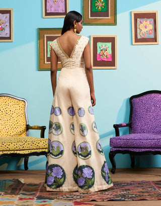 Ivory cosmic feelings jumpsuit