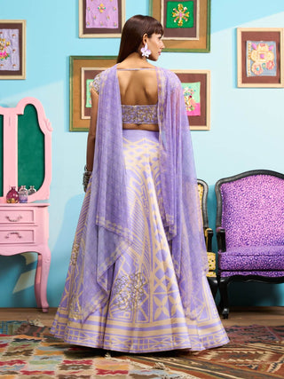 Lilac lavender haze lehenga set