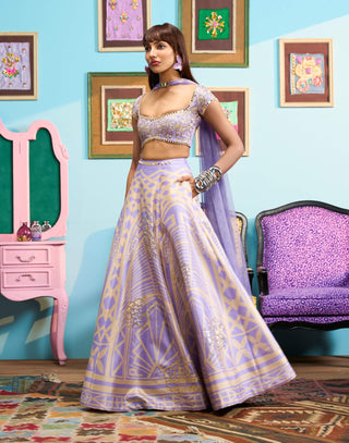 Lilac lavender haze lehenga set