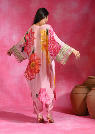 Sugar pink kurta and pants