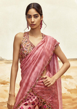 Dusky pink gharara set