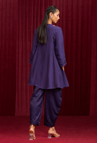 Purple Solid Prelude Kurta And Pants by Ridhi Mehra available on Indiaspopup.com