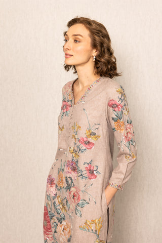 Mallow beige tunic and pants
