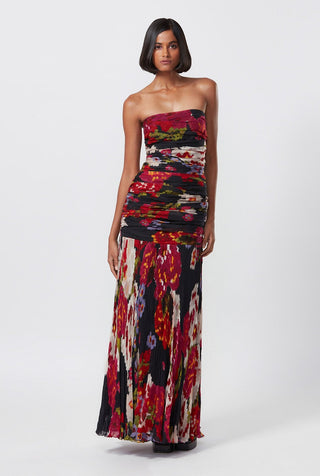 Saaksha & Kinni-Multicolor Abstract Print Dress-INDIASPOPUP.COM