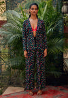 Nautanky-Printed Blazer With Bustier And Straight Pants-INDIASPOPUP.COM